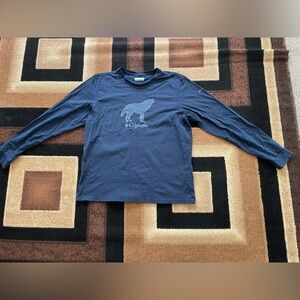 Columbia Navy Graphic Long Sleeve Tee